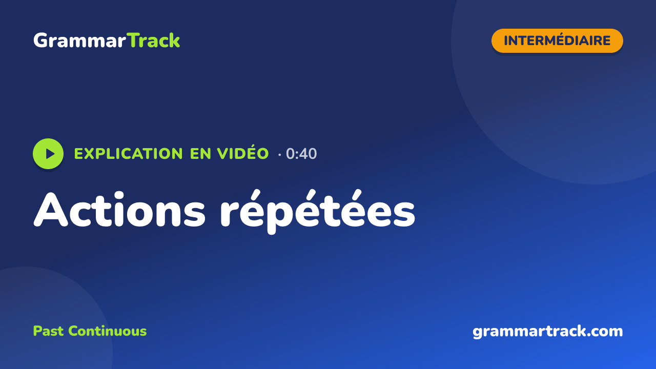 Actions répétées