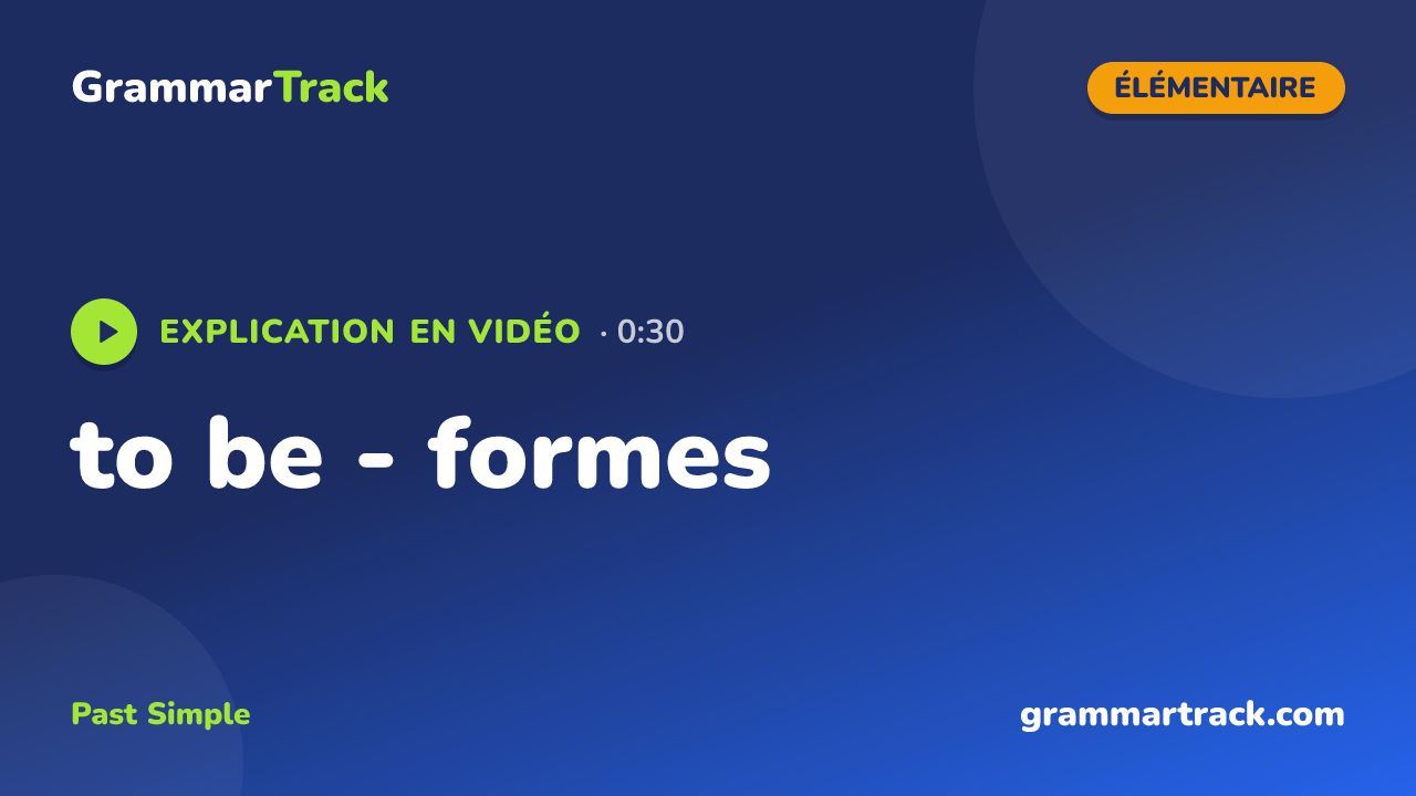 to be - formes
