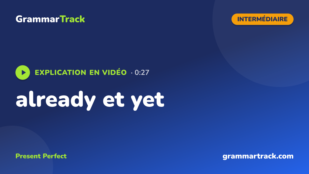 already et yet