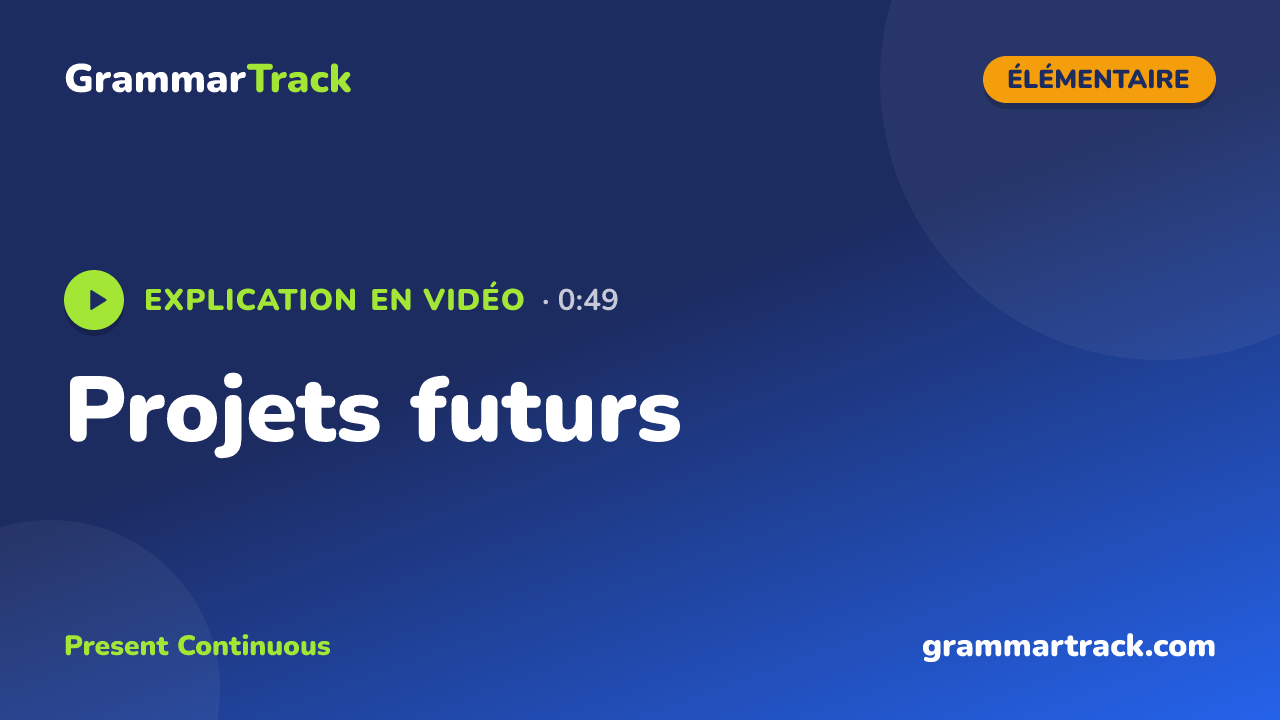Projets futurs