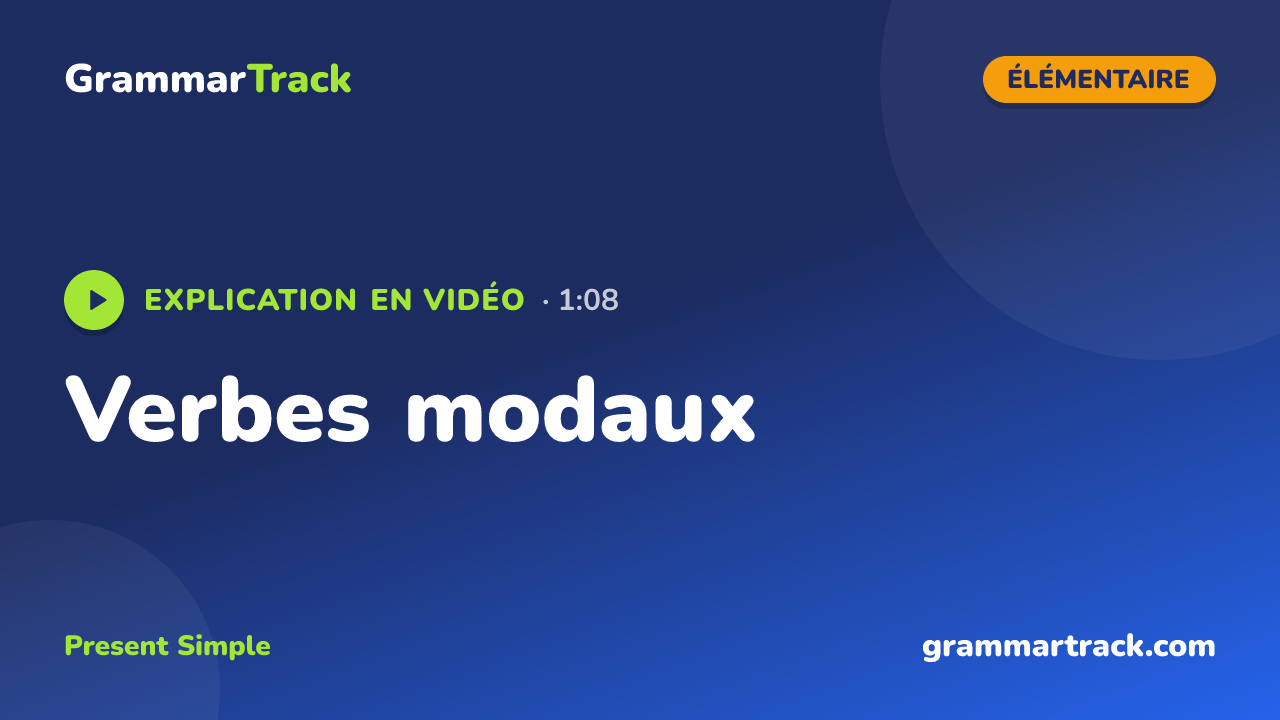 Verbes modaux