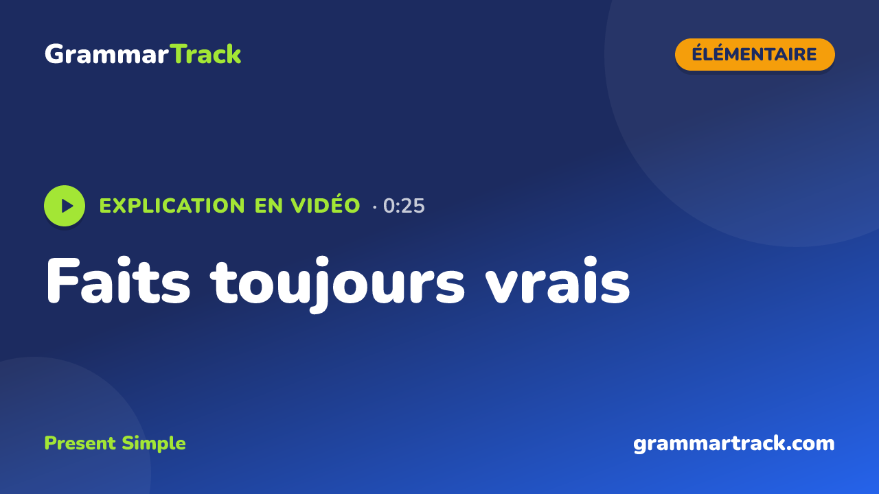 Faits toujours vrais