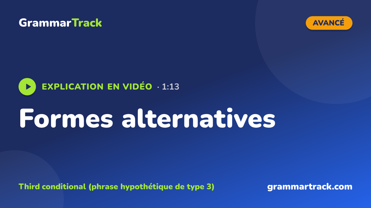 Formes alternatives