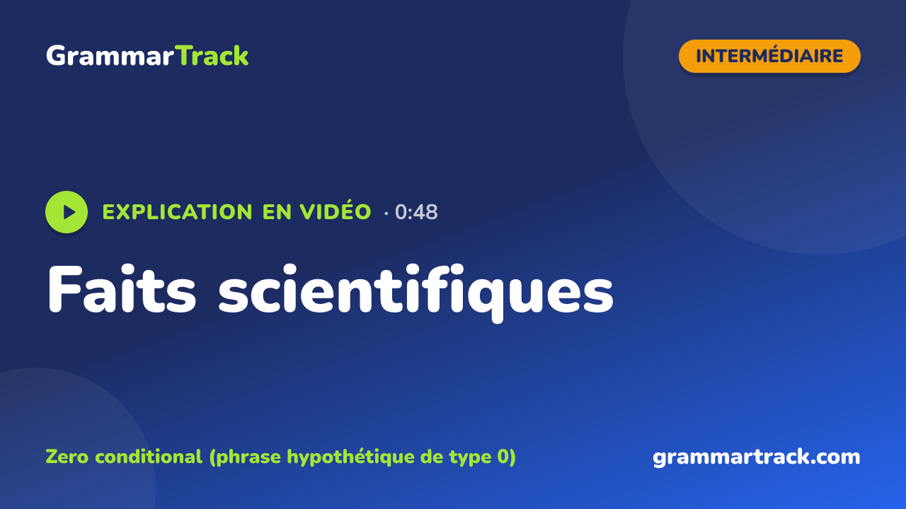 Faits scientifiques