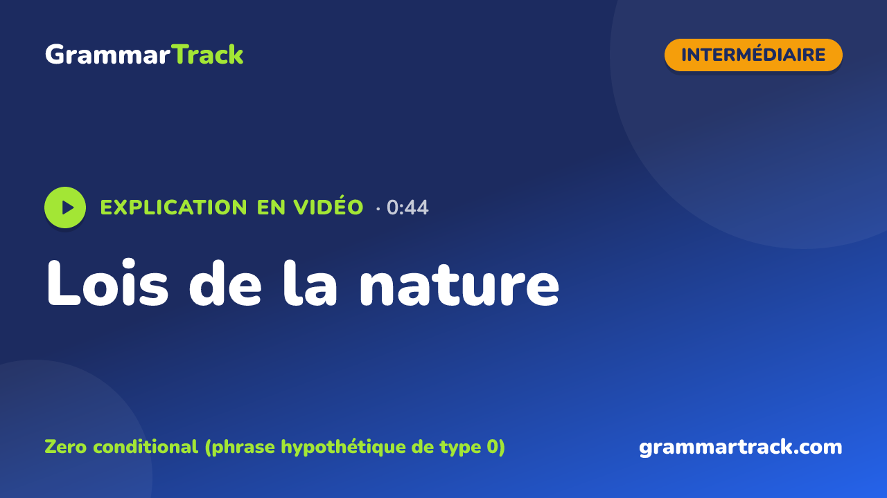 Lois de la nature