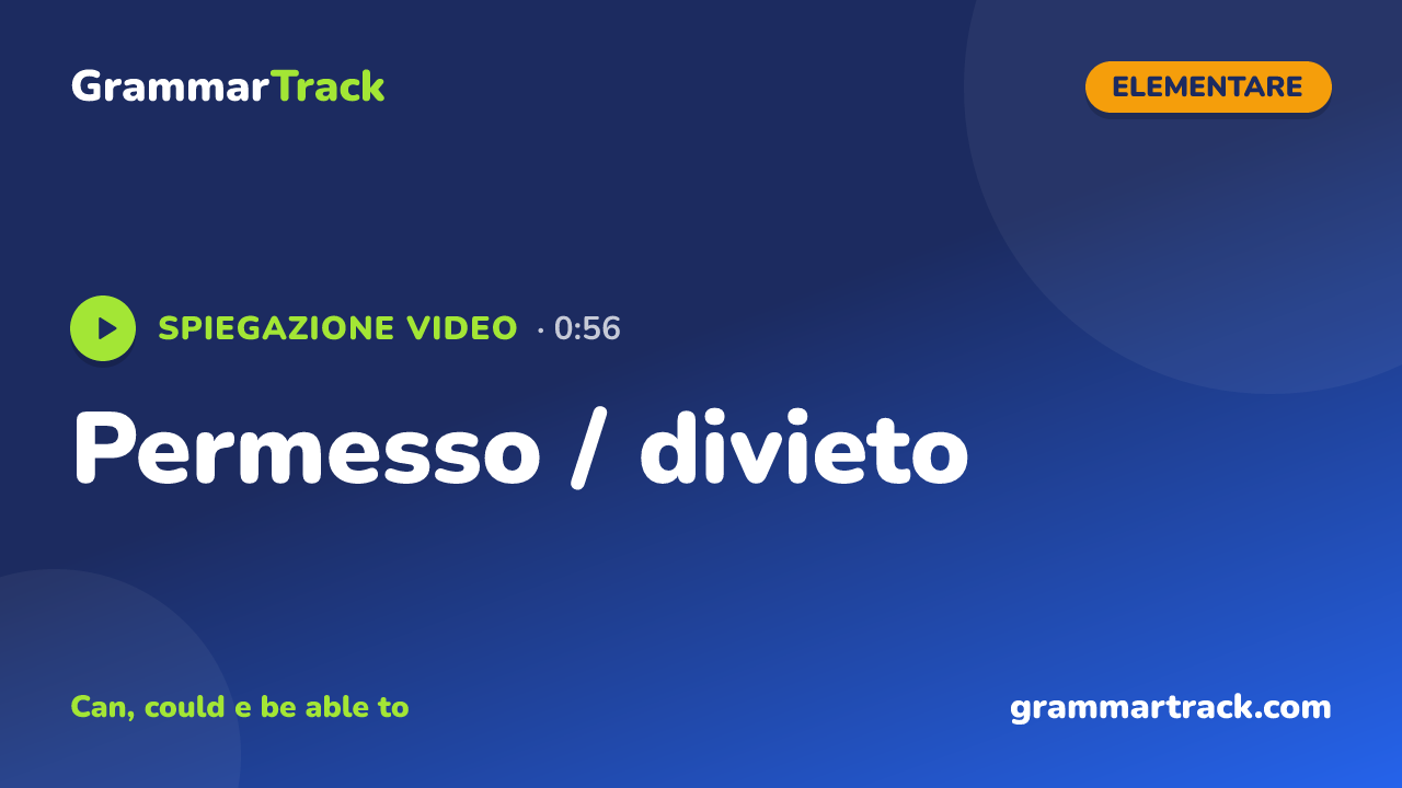 Permesso / divieto