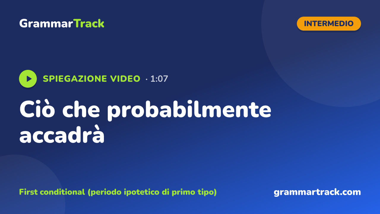 Ciò che probabilmente accadrà