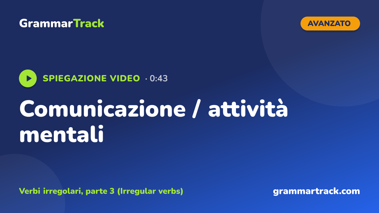 Comunicazione / attività mentali