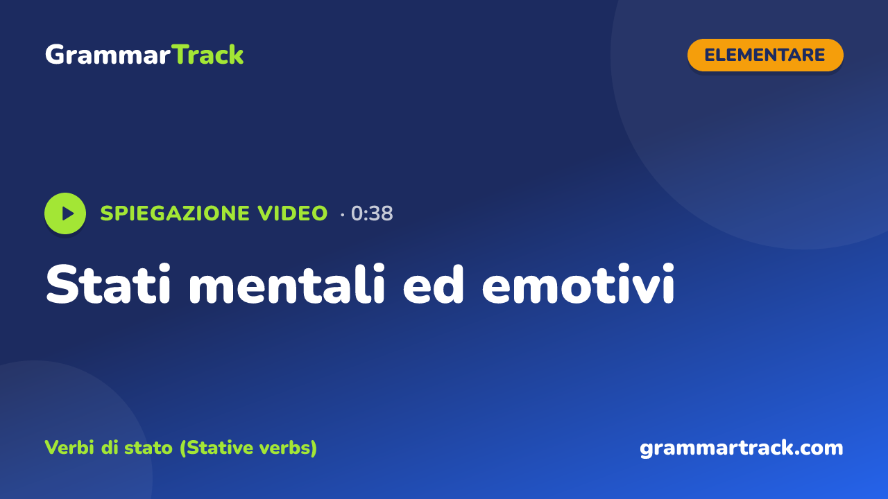 Stati mentali ed emotivi