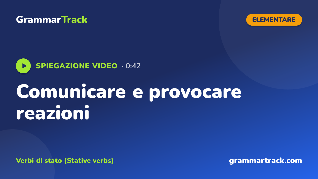 Comunicare e provocare reazioni