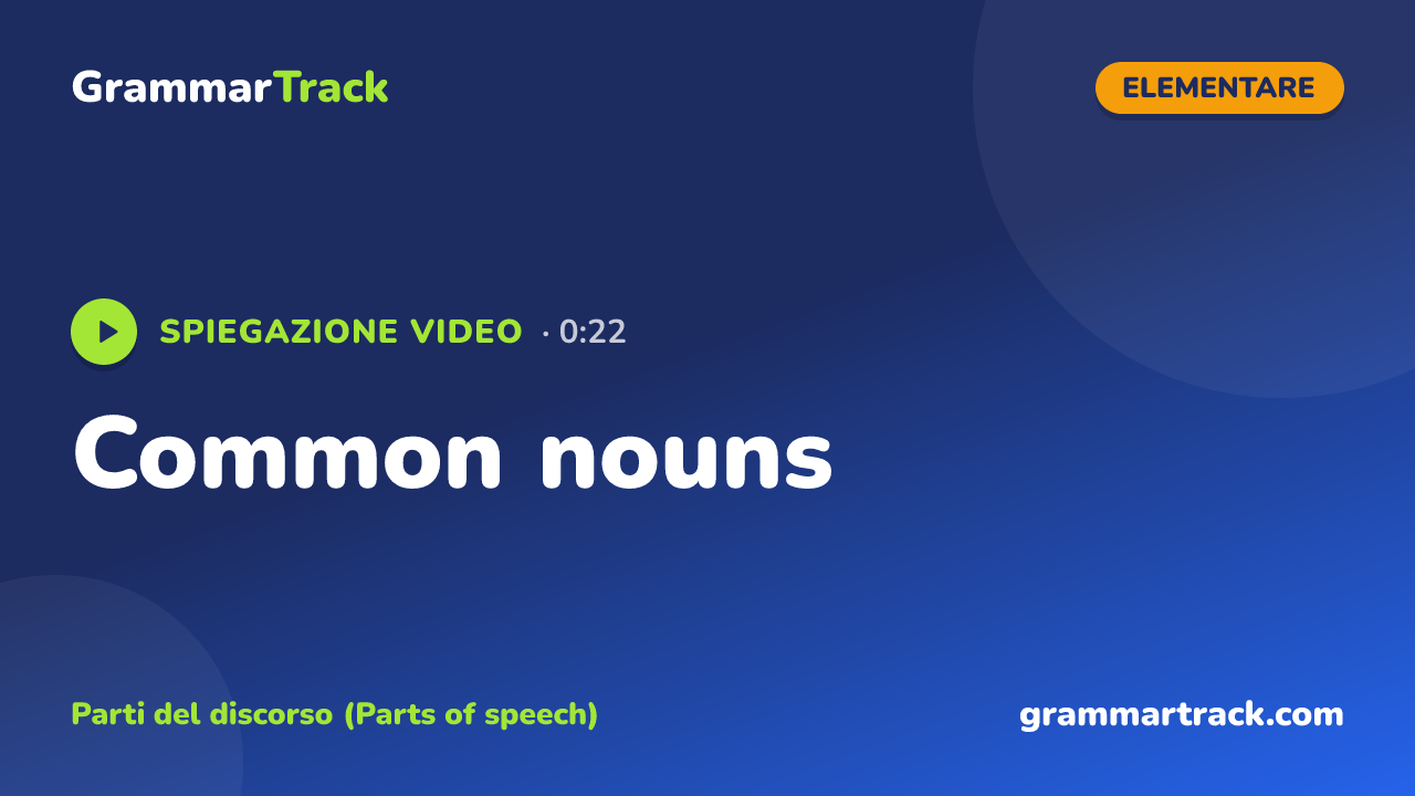 Common nouns
