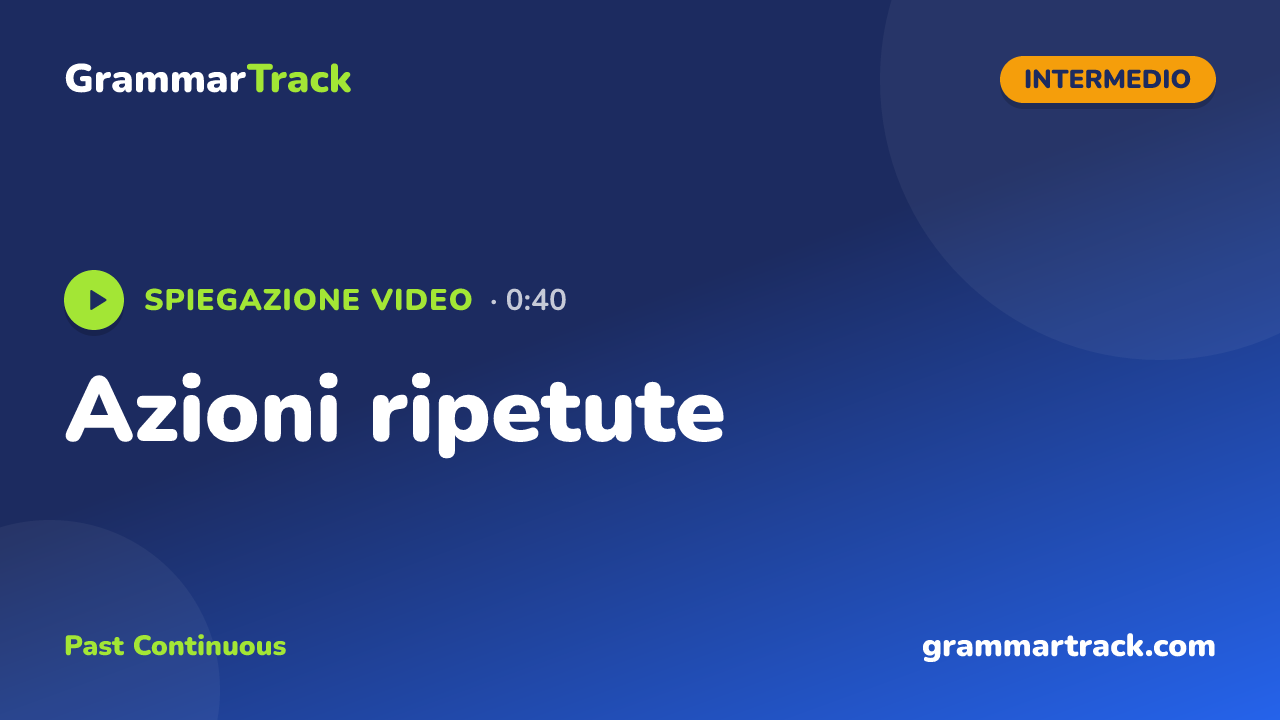 Azioni ripetute