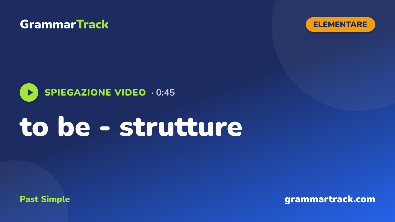 to be - strutture