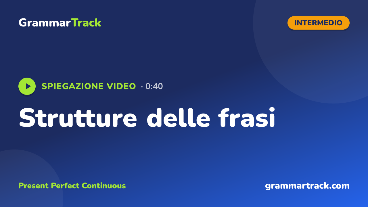 Strutture delle frasi
