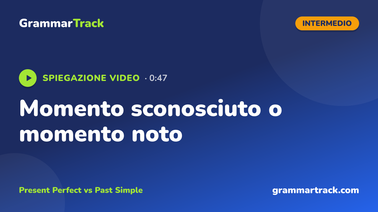 Momento sconosciuto o momento noto