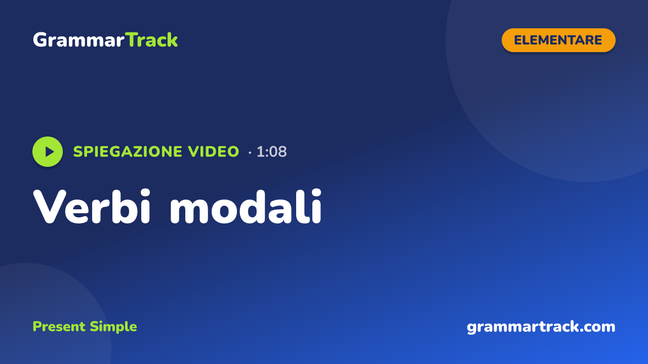 Verbi modali