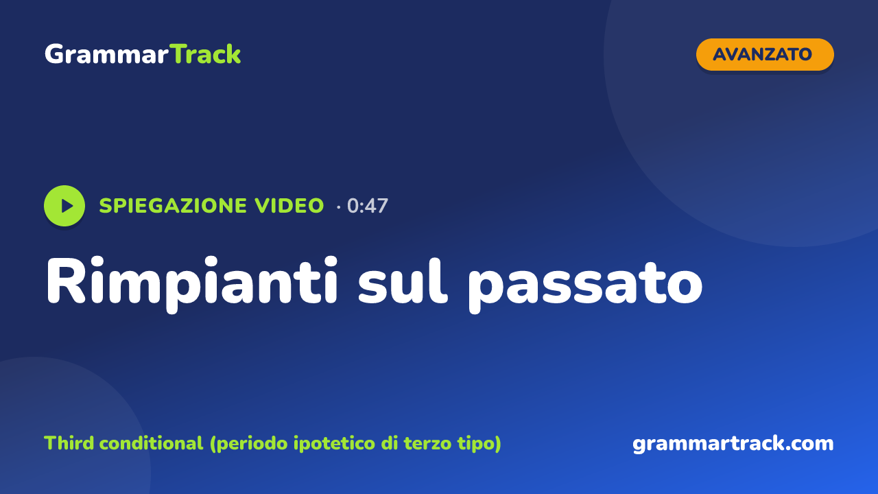 Rimpianti sul passato