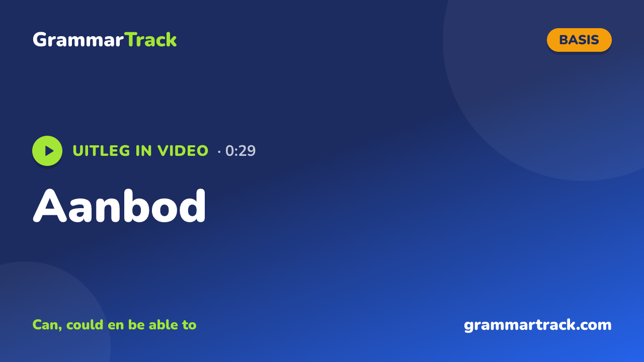 Aanbod