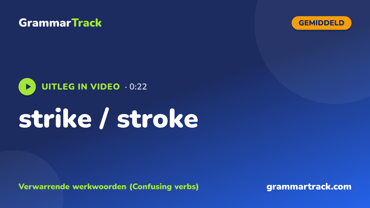 strike / stroke