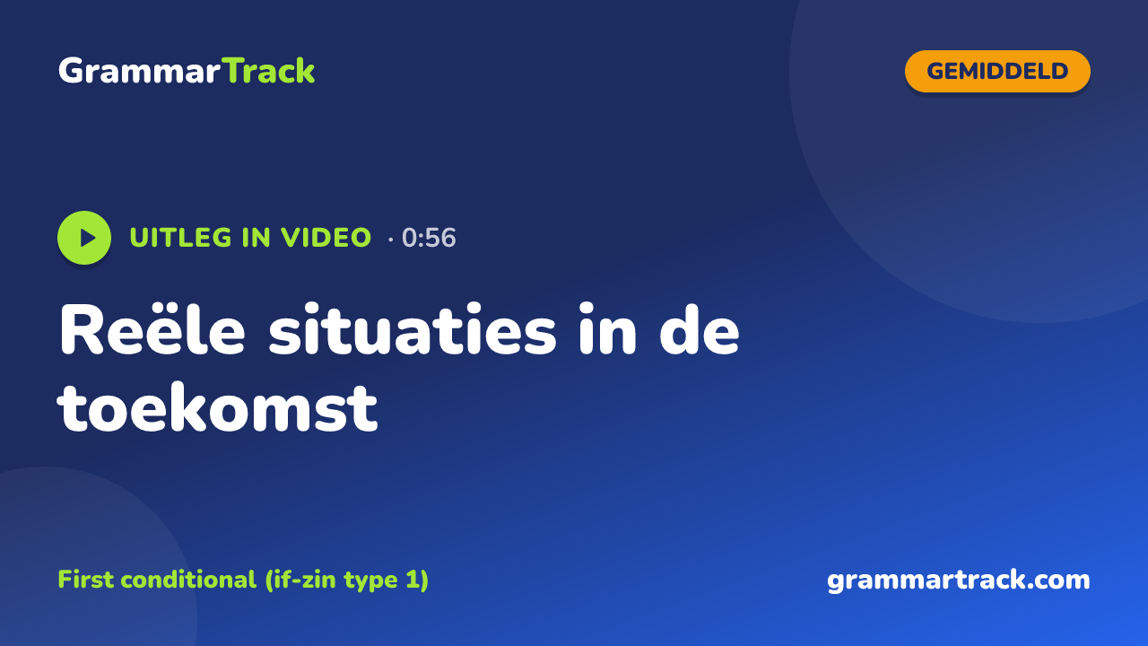 Reële situaties in de toekomst