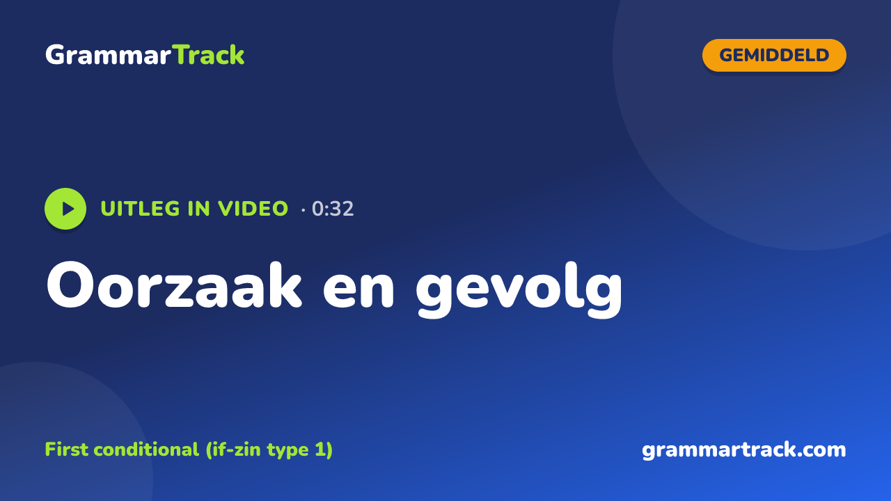 Oorzaak en gevolg