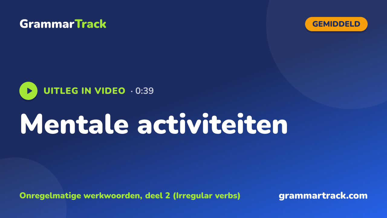 Mentale activiteiten