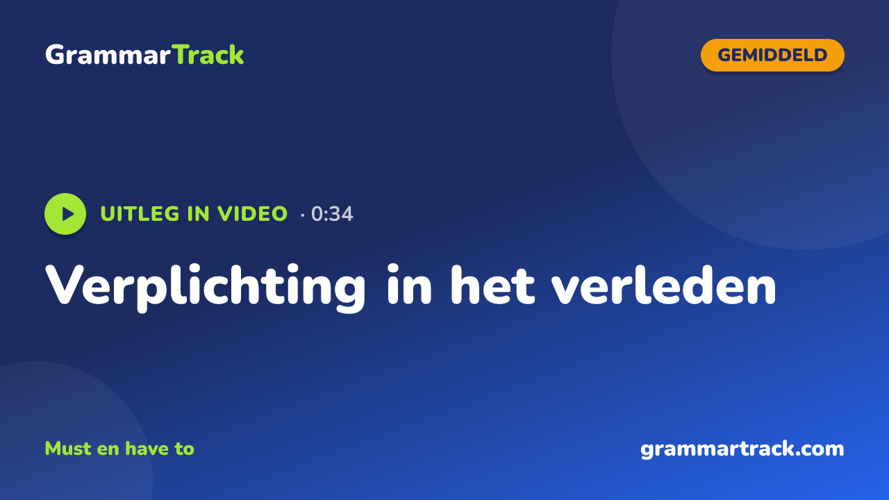 Verplichting in het verleden