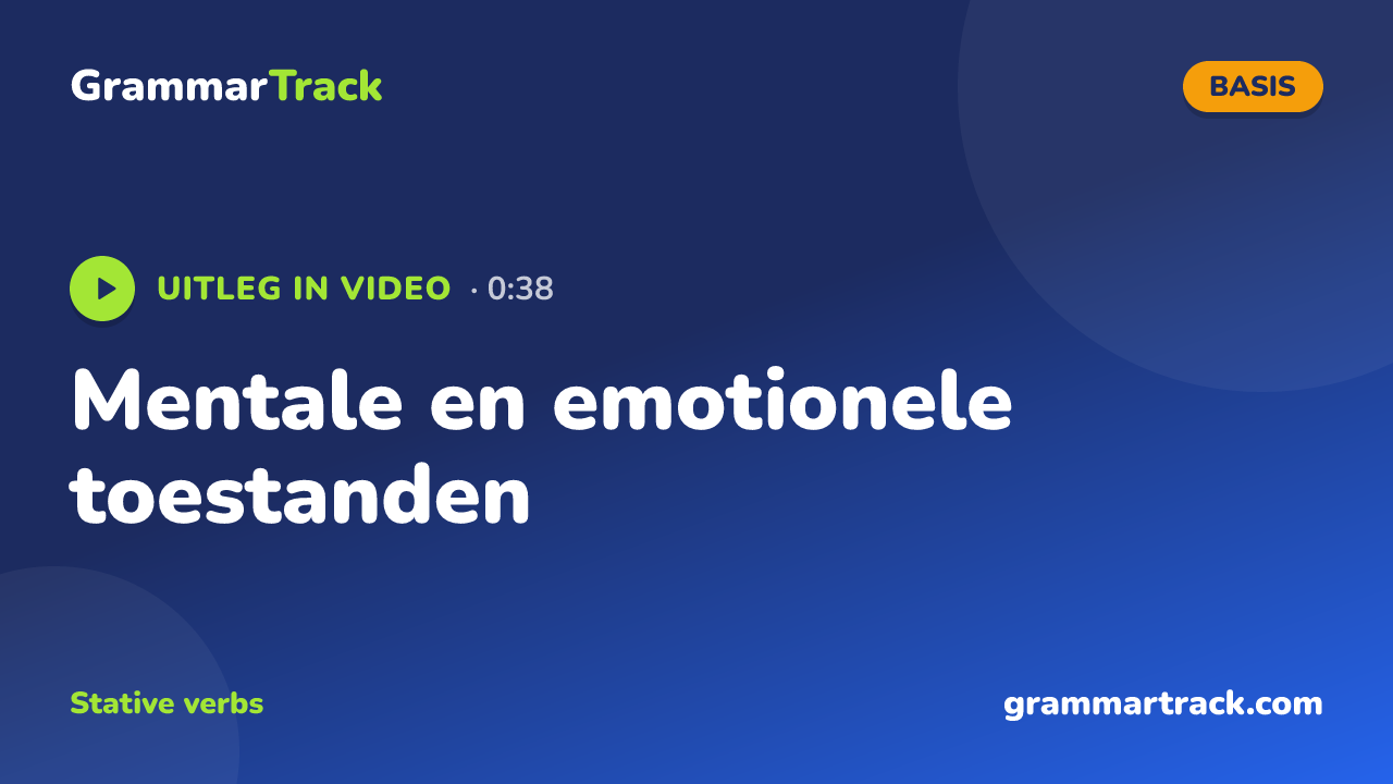 Mentale en emotionele toestanden