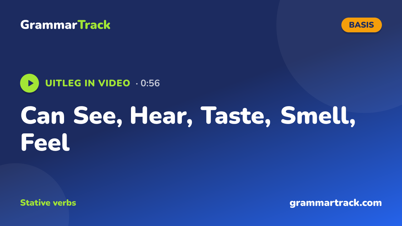 Can See, Hear, Taste, Smell, Feel