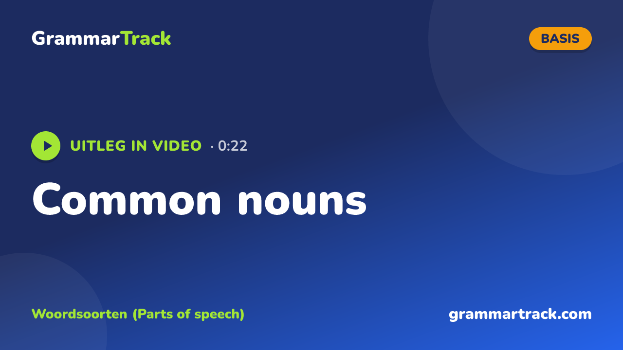 Common nouns