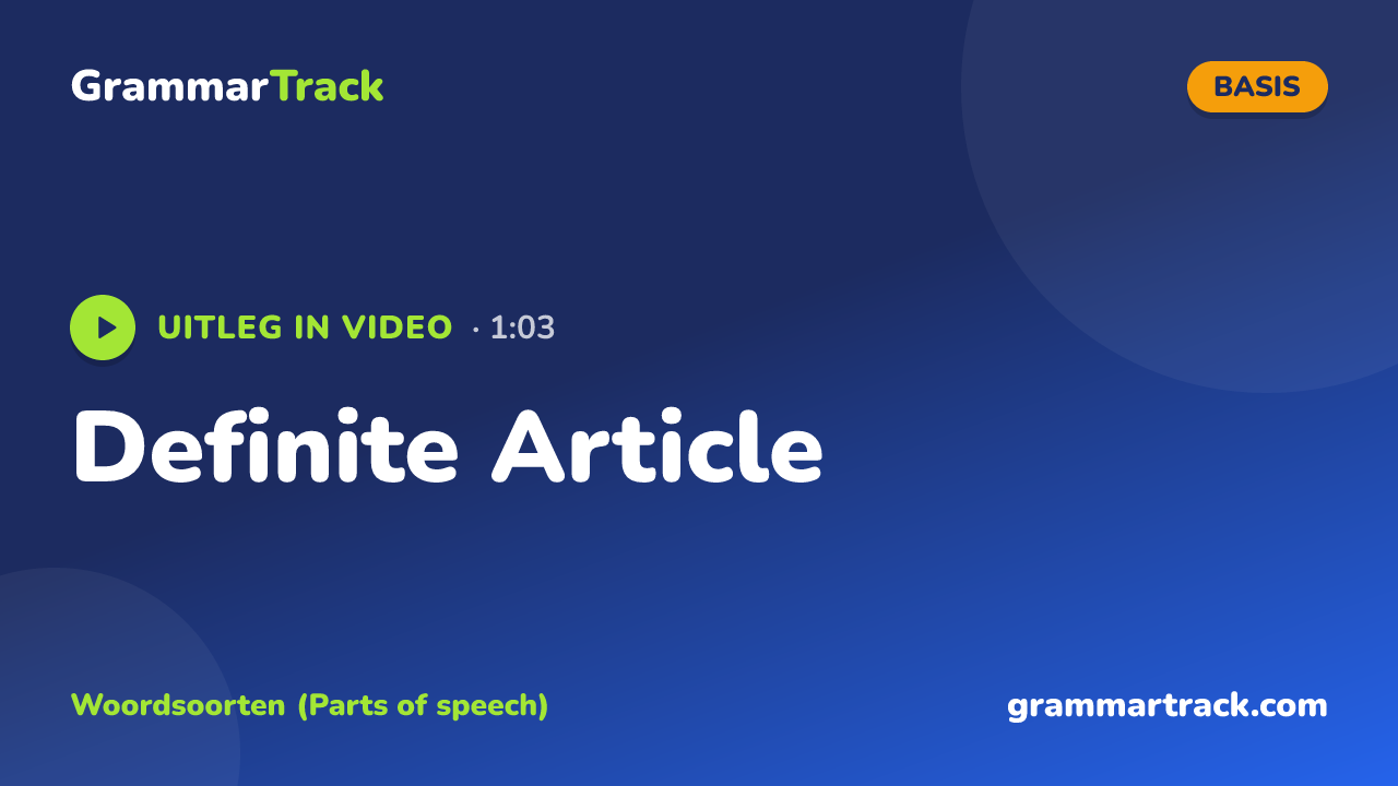 Definite Article