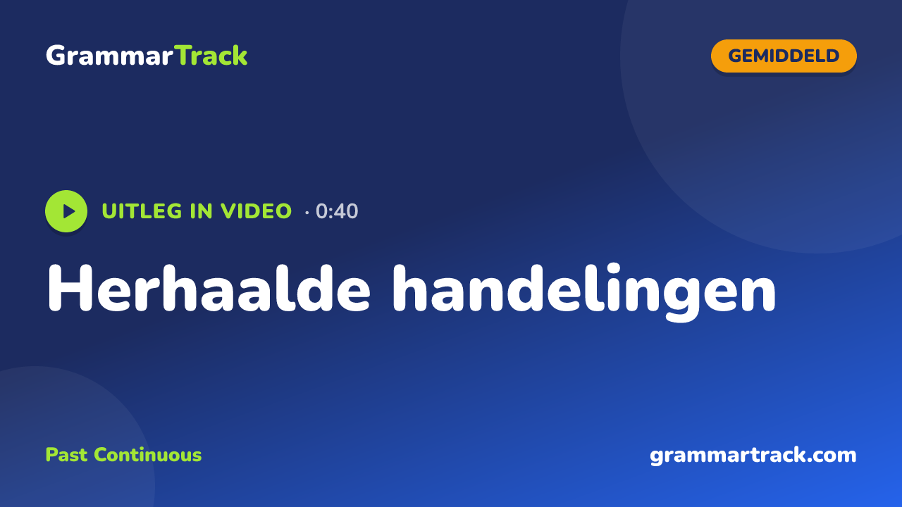 Herhaalde handelingen