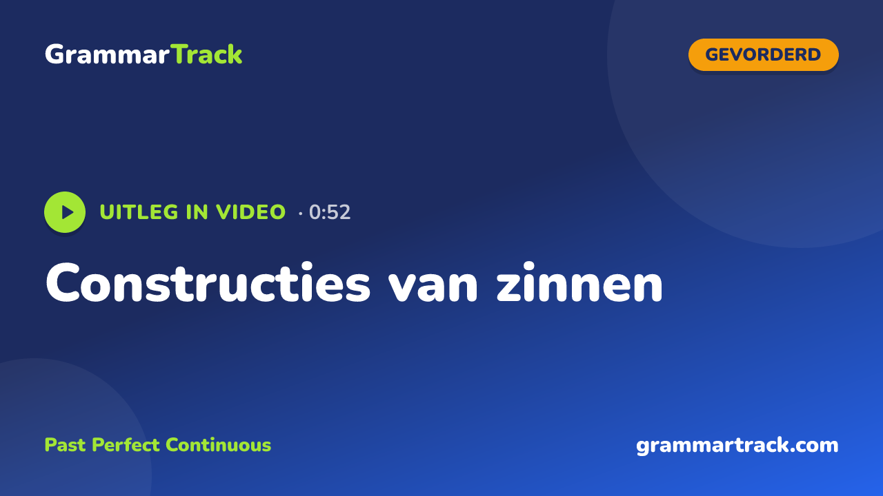 Constructies van zinnen