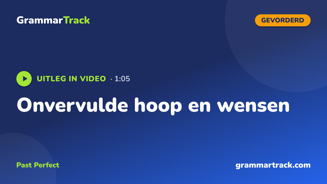 Onvervulde hoop en wensen
