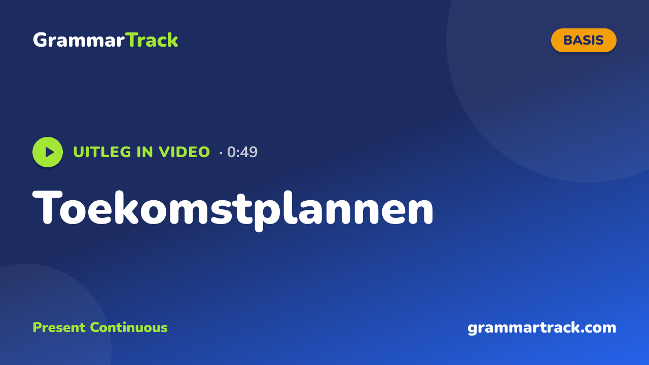 Toekomstplannen