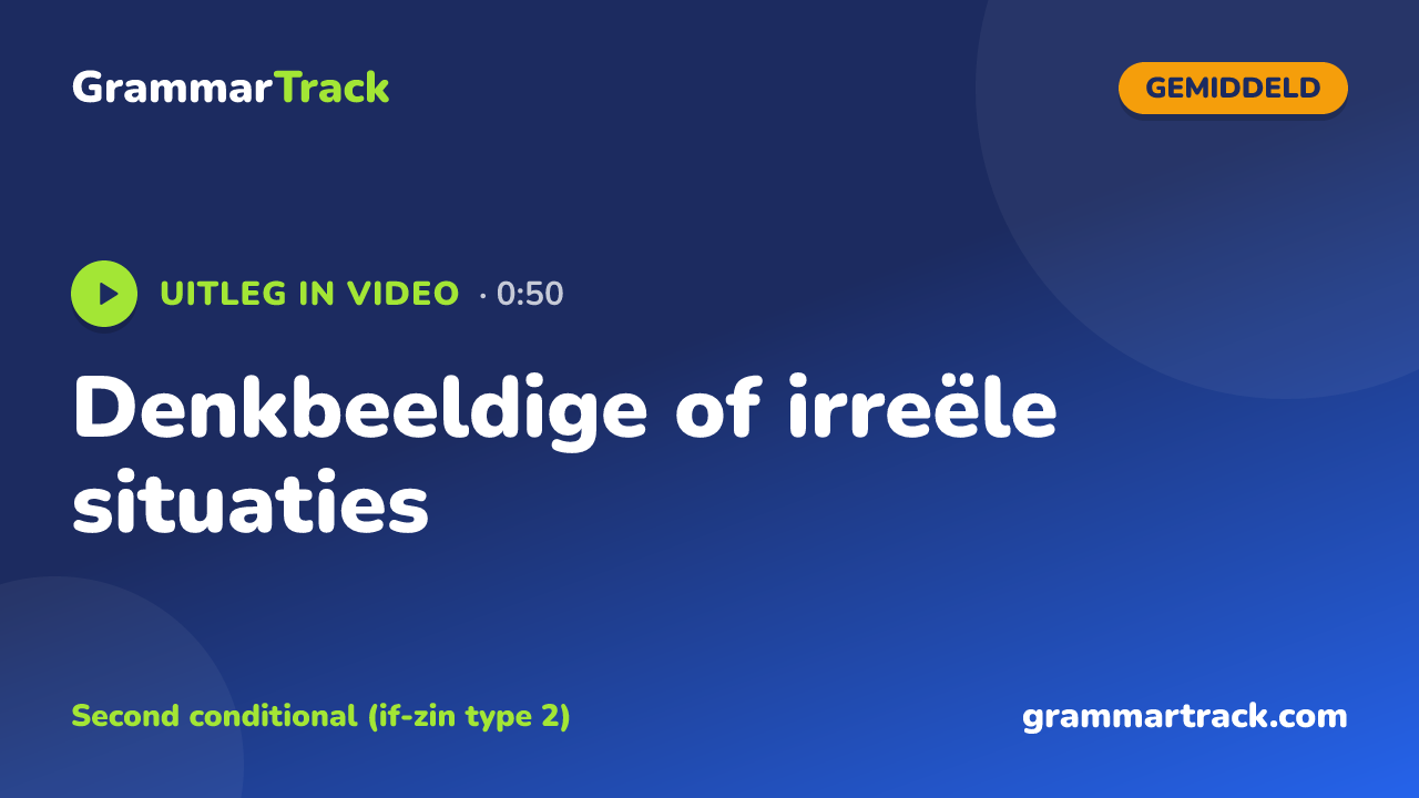 Denkbeeldige of irreële situaties