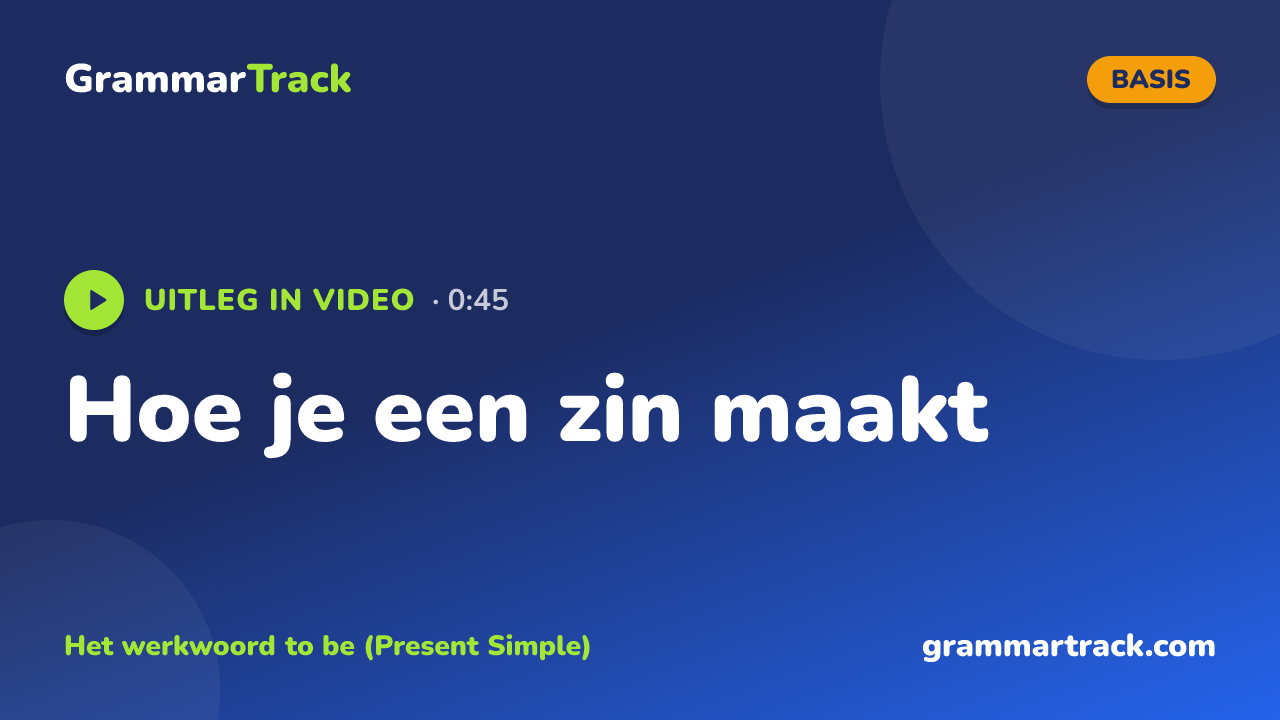 Hoe je een zin maakt