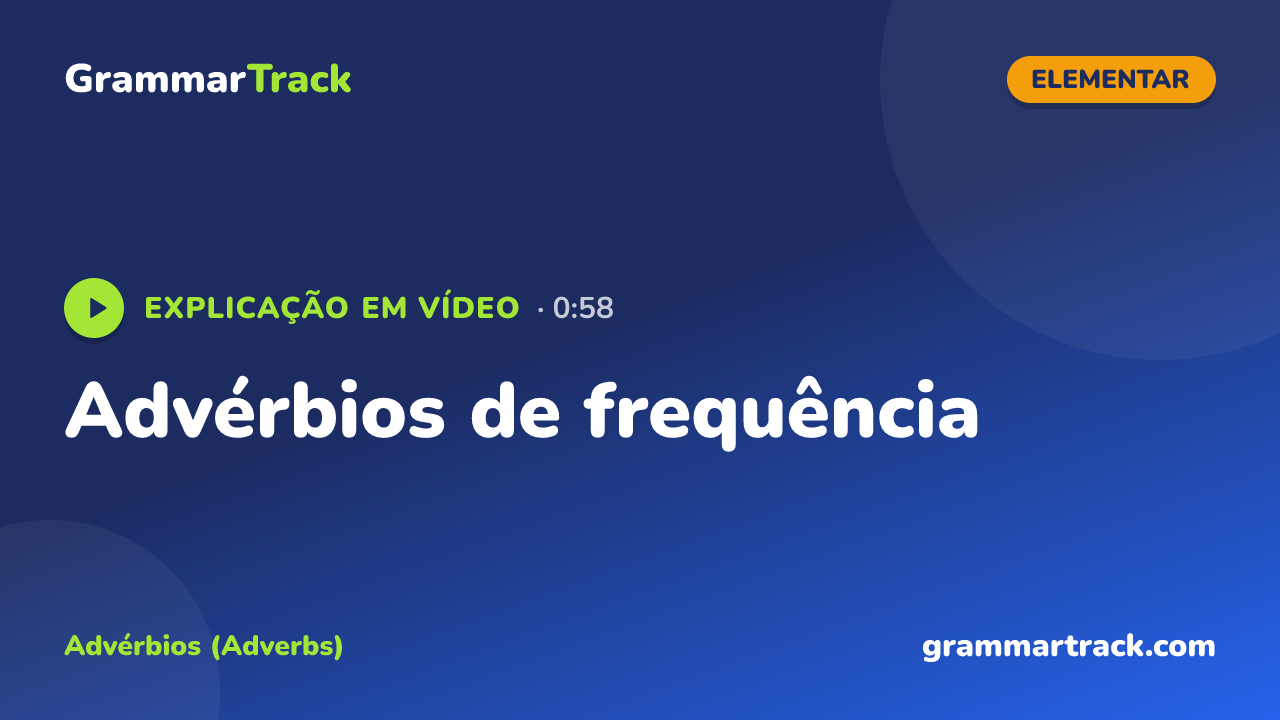 Advérbios de frequência