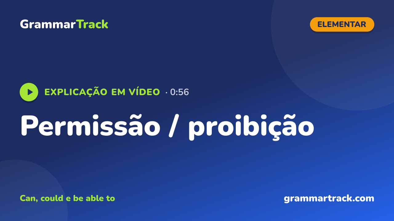Permissão / proibição