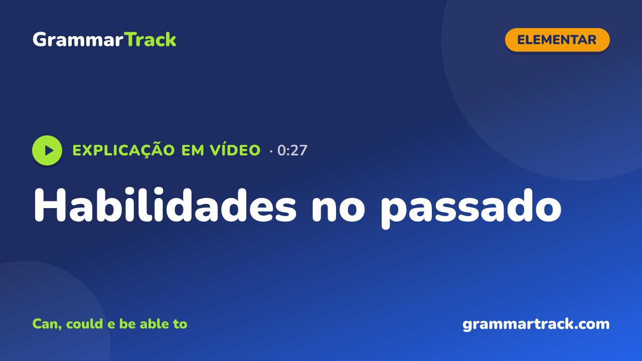 Habilidades no passado