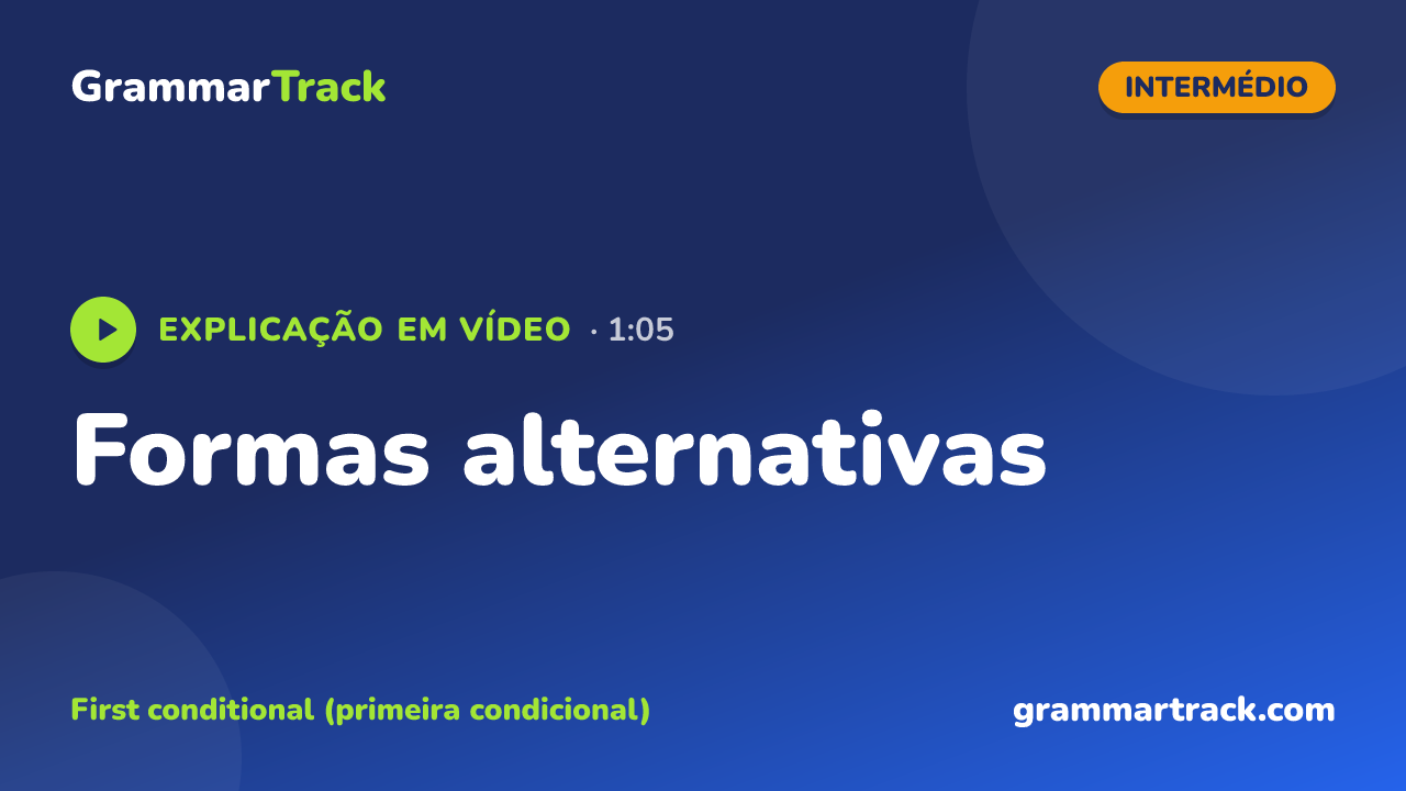Formas alternativas