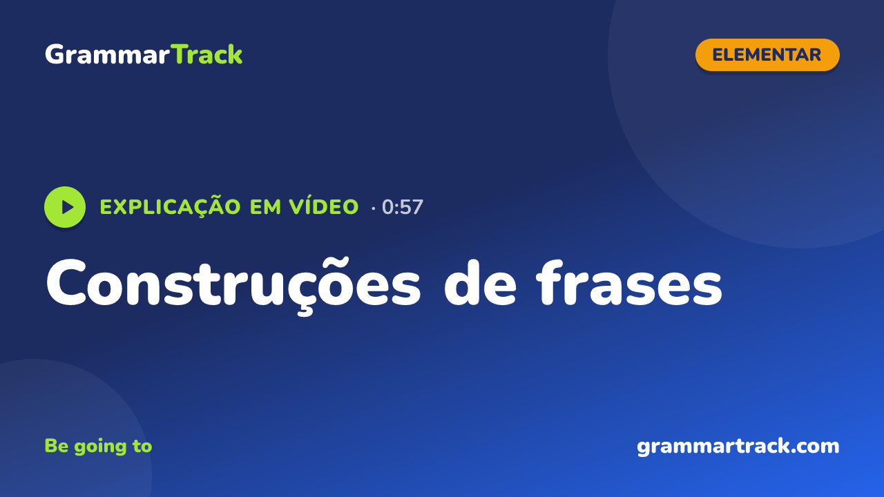 Construções de frases