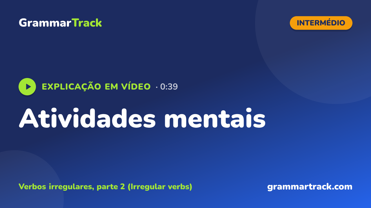 Atividades mentais