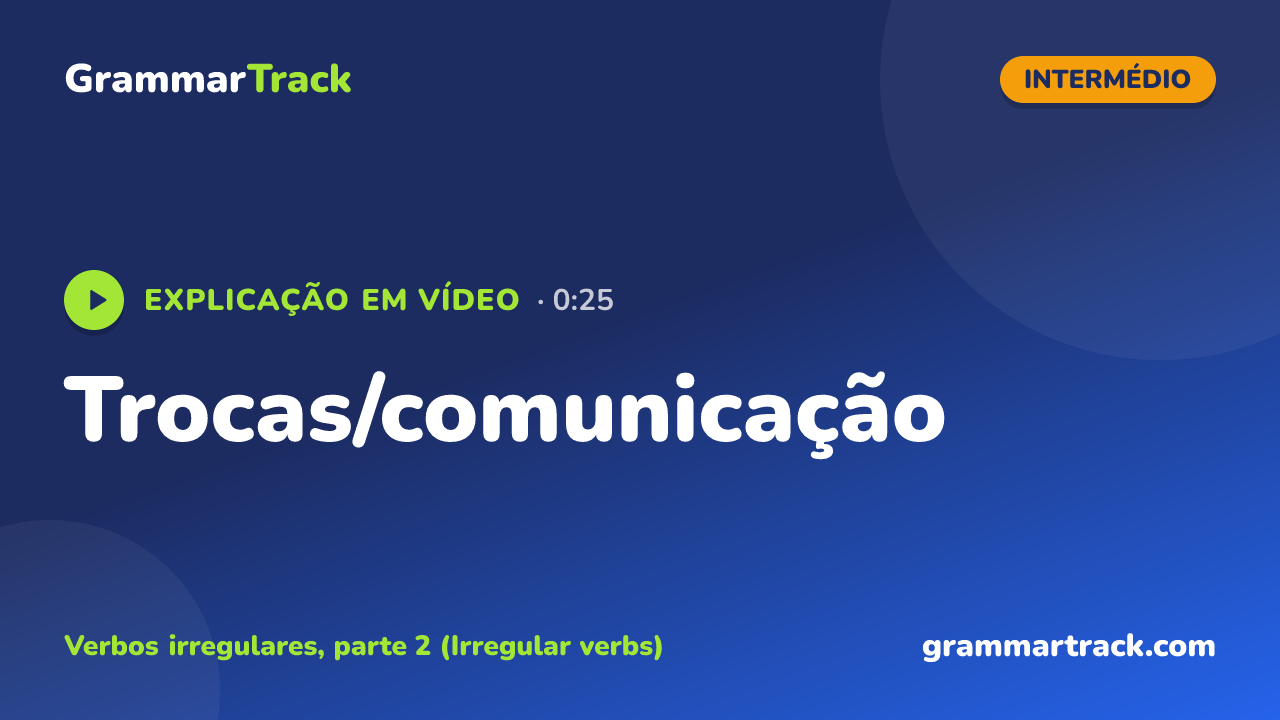 Trocas/comunicação