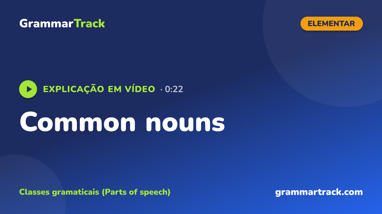 Common nouns