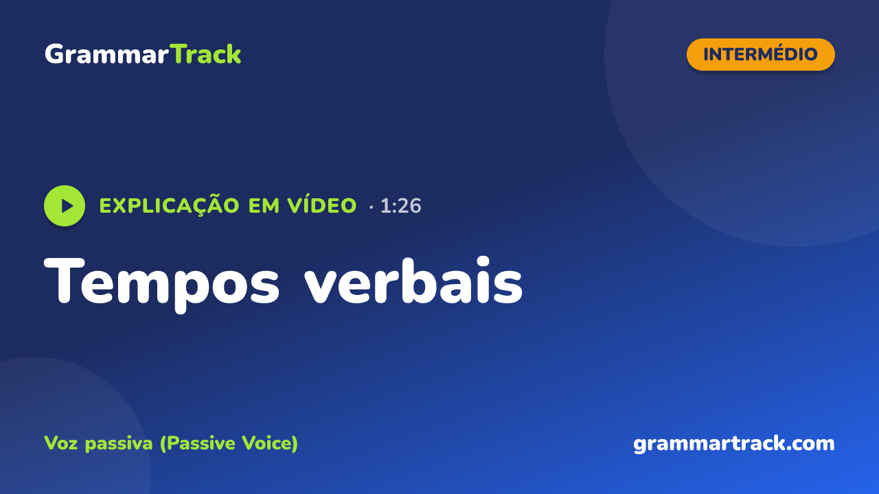Tempos verbais