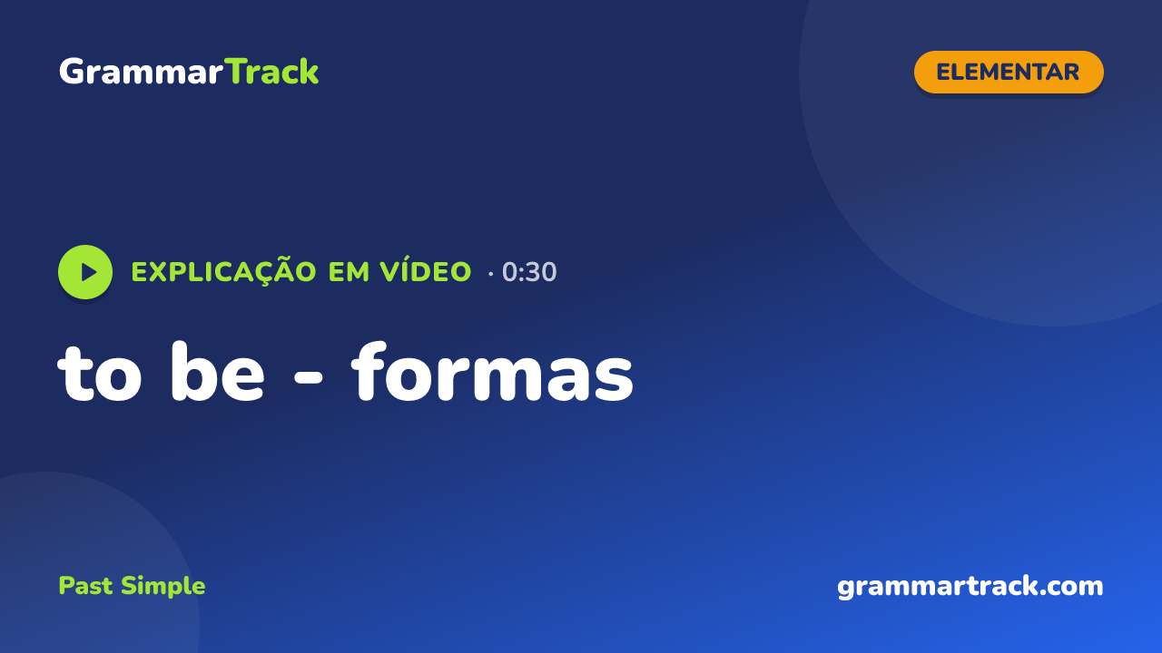 to be - formas
