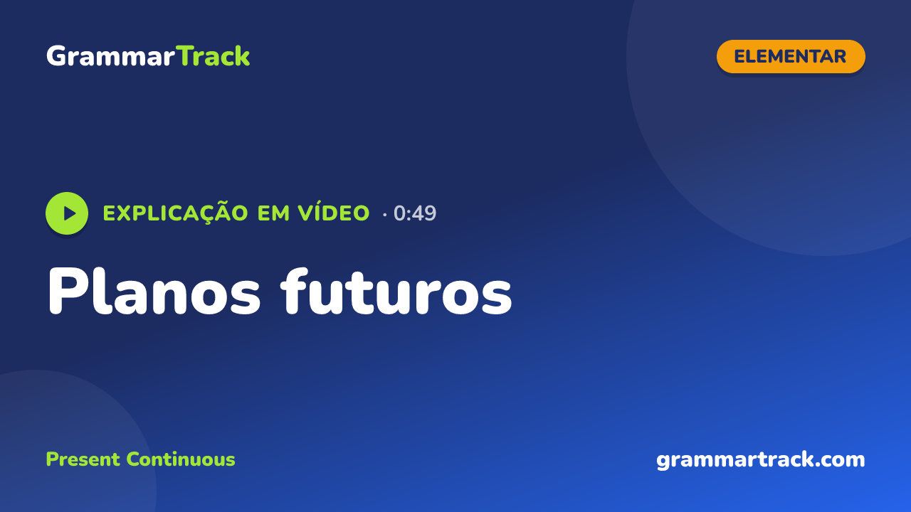 Planos futuros
