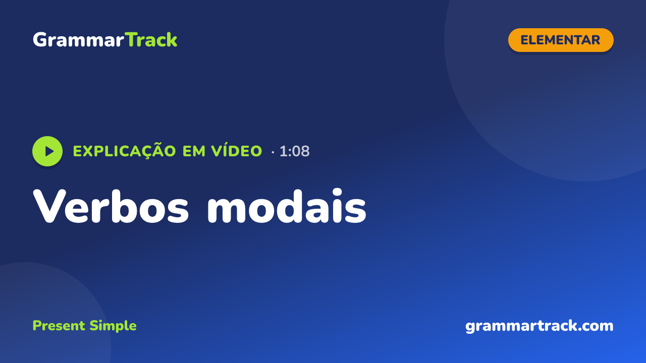Verbos modais