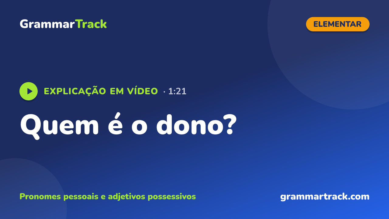 Quem é o dono?